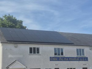 House with solar panels 