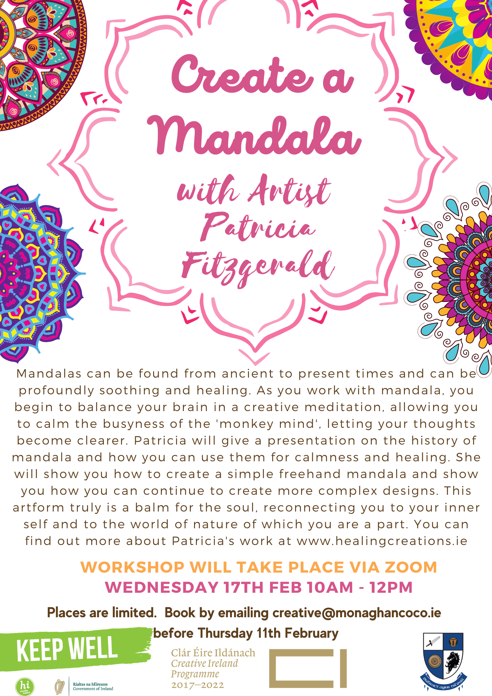 Create A Mandala With Artist Patricia Fitzgerald
