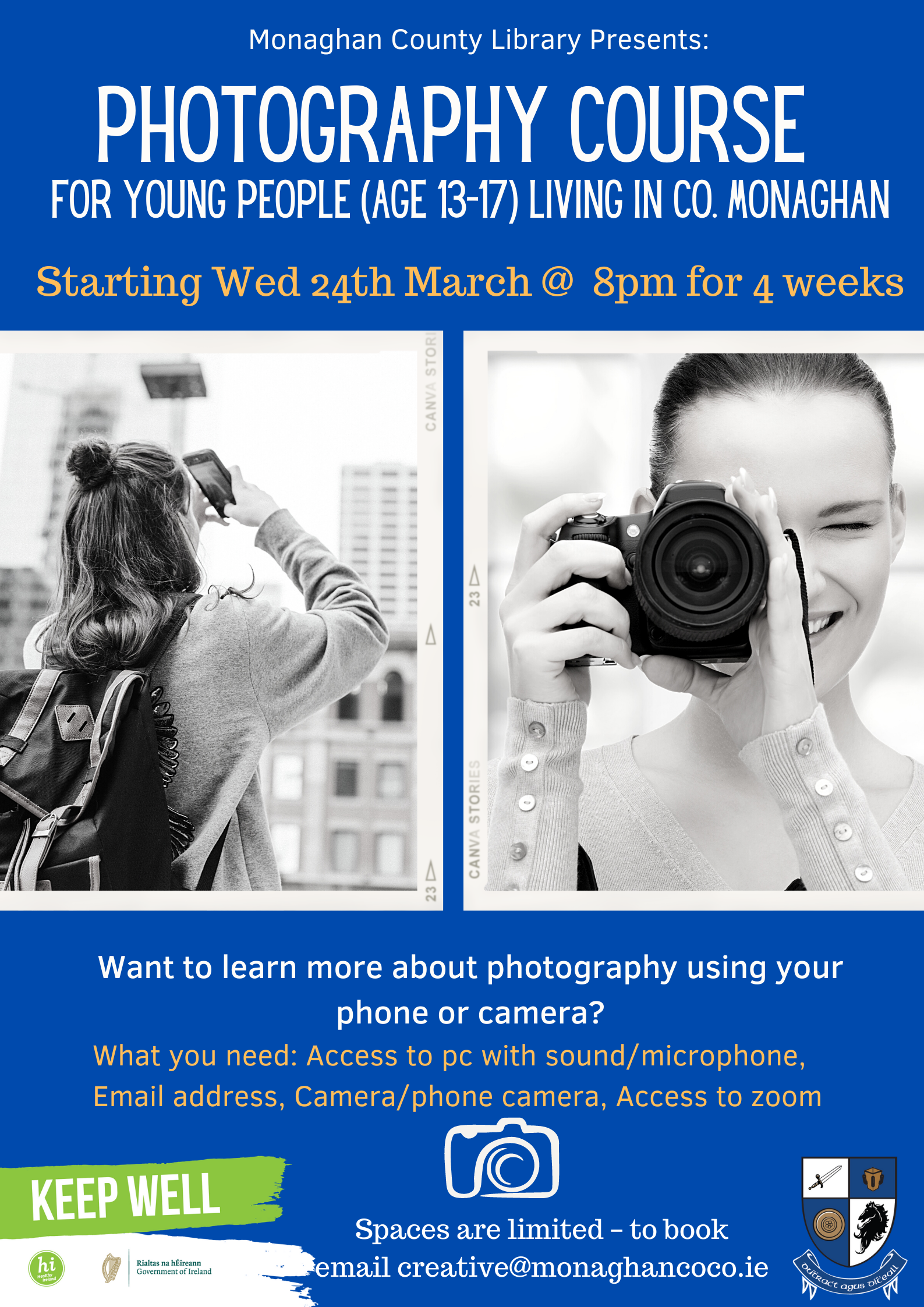 V2 Photography Course For Young People (age 13 17)