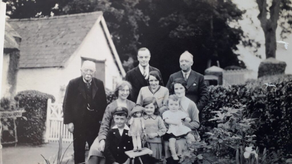 Fig 2. Clarke Family Photograph taken in ancestral home at Cortial, Kilkerley. 