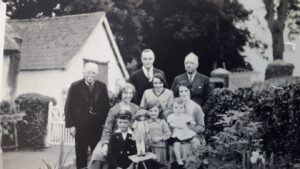 Fig 2. Clarke Family Photograph taken in ancestral home at Cortial, Kilkerley.