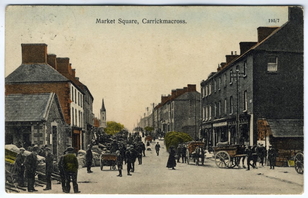 Image of Postcard of Carrickmacross main street