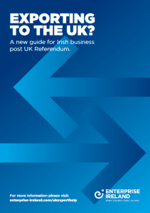 New guide for Irish Business exporting to the UK: