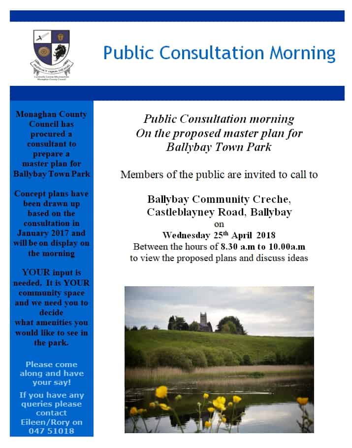 Ballybay town park consultation