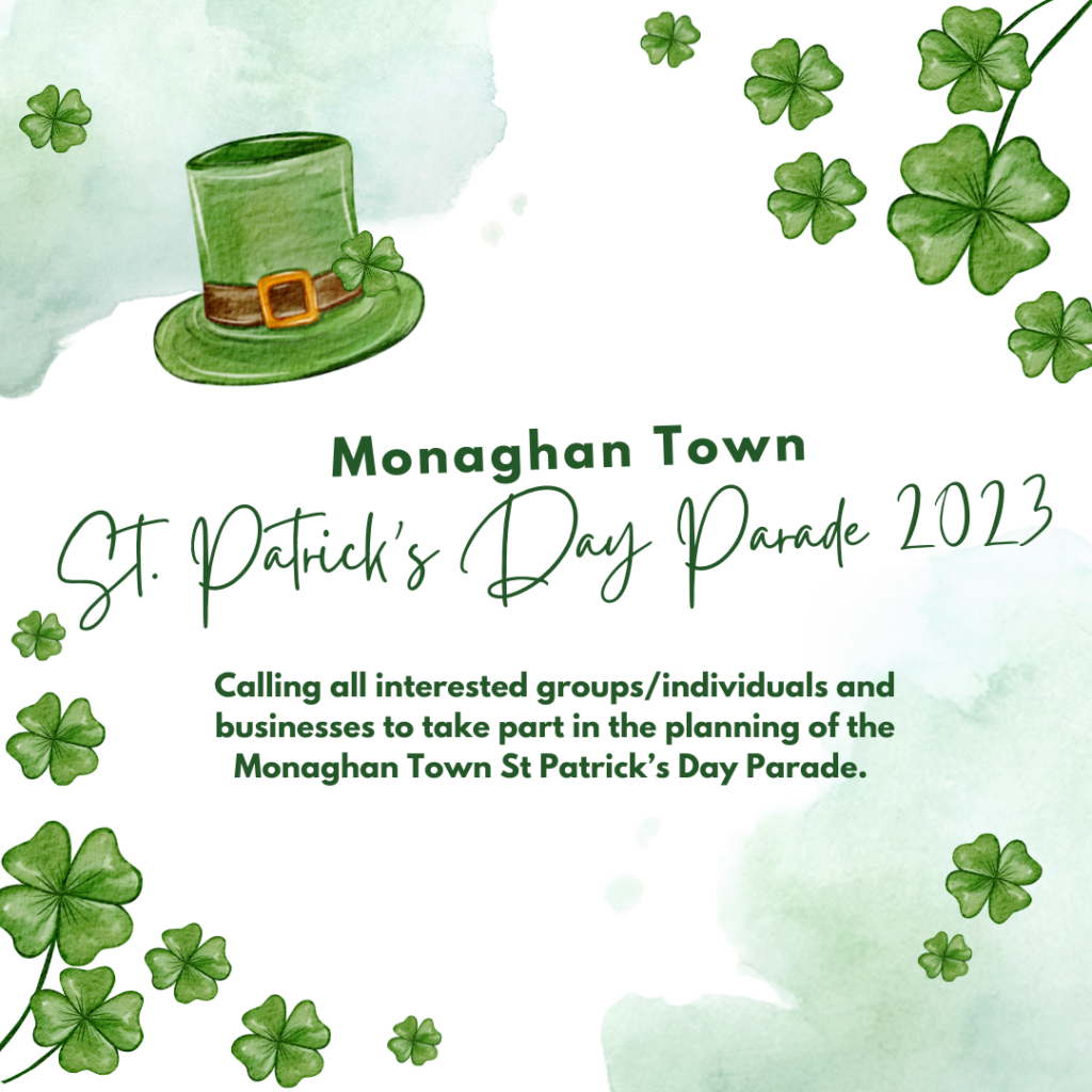 Monaghan Town St. Patrick’s Day Parade 2023 Comhairle Contae Mhuineacháin