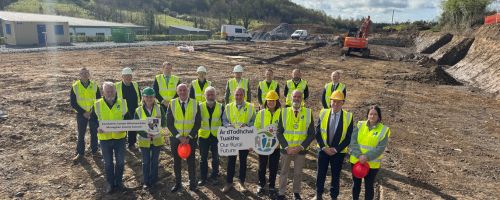Photo of the start of Blackwater Valley Digital Hub