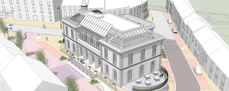 Drawings of proposed works on Market Square, Castleblayney