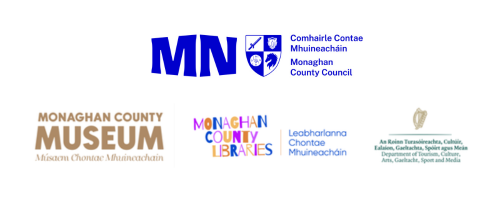 MCC Logo, Monaghan Museum Logo, Mounaghan Couty Libraries Logo & Dept of Tourism Logo