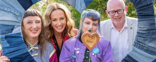 L-R Arran Murphy, Lorraine Keane, Elżbieta Klonowska and Hugh Coughlan at the launch of Relove Fashion